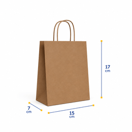 sacola de papel kraft MICRO